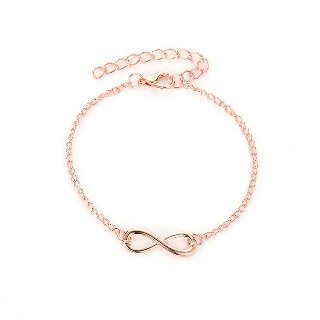 Pulsera de infinito rose gold
