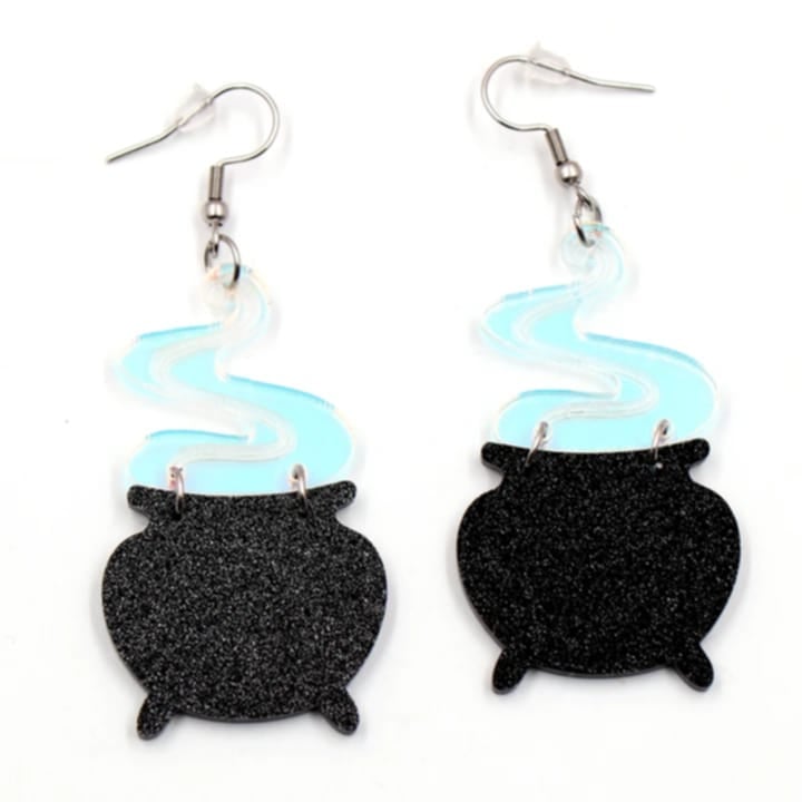 Aretes candeleros de bruja