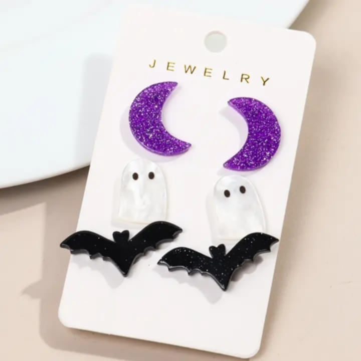 Set de aretes de halloween