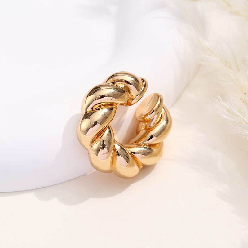 Hoops dorado corrugado