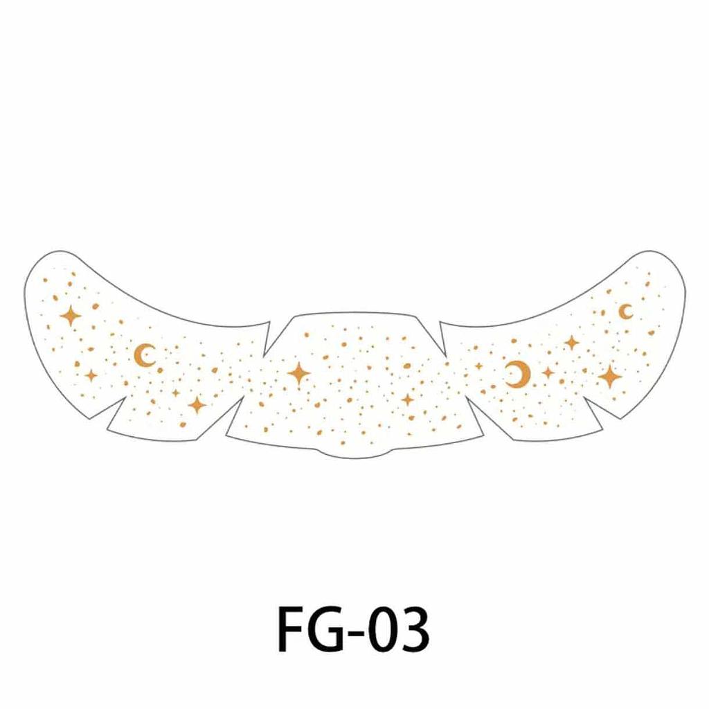 Tatuajes de lunitas y estrellas doradas