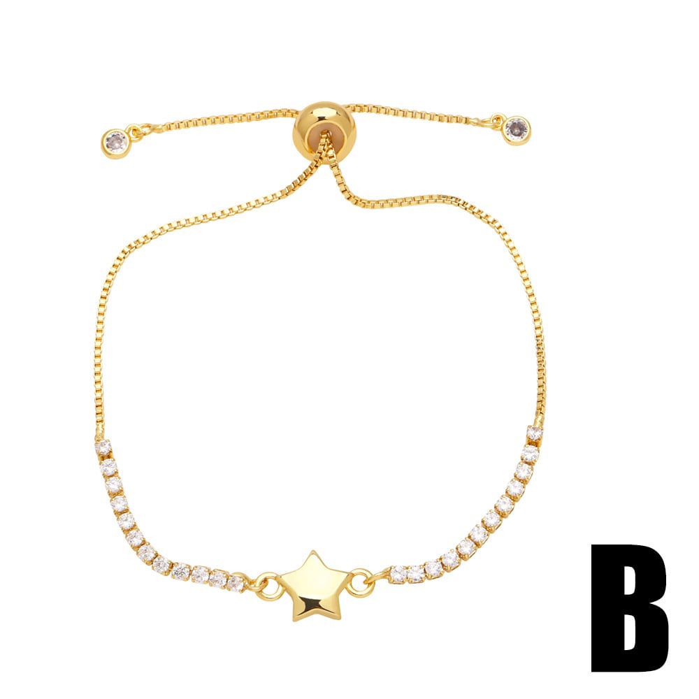 Pulsera de estrella con diamantes