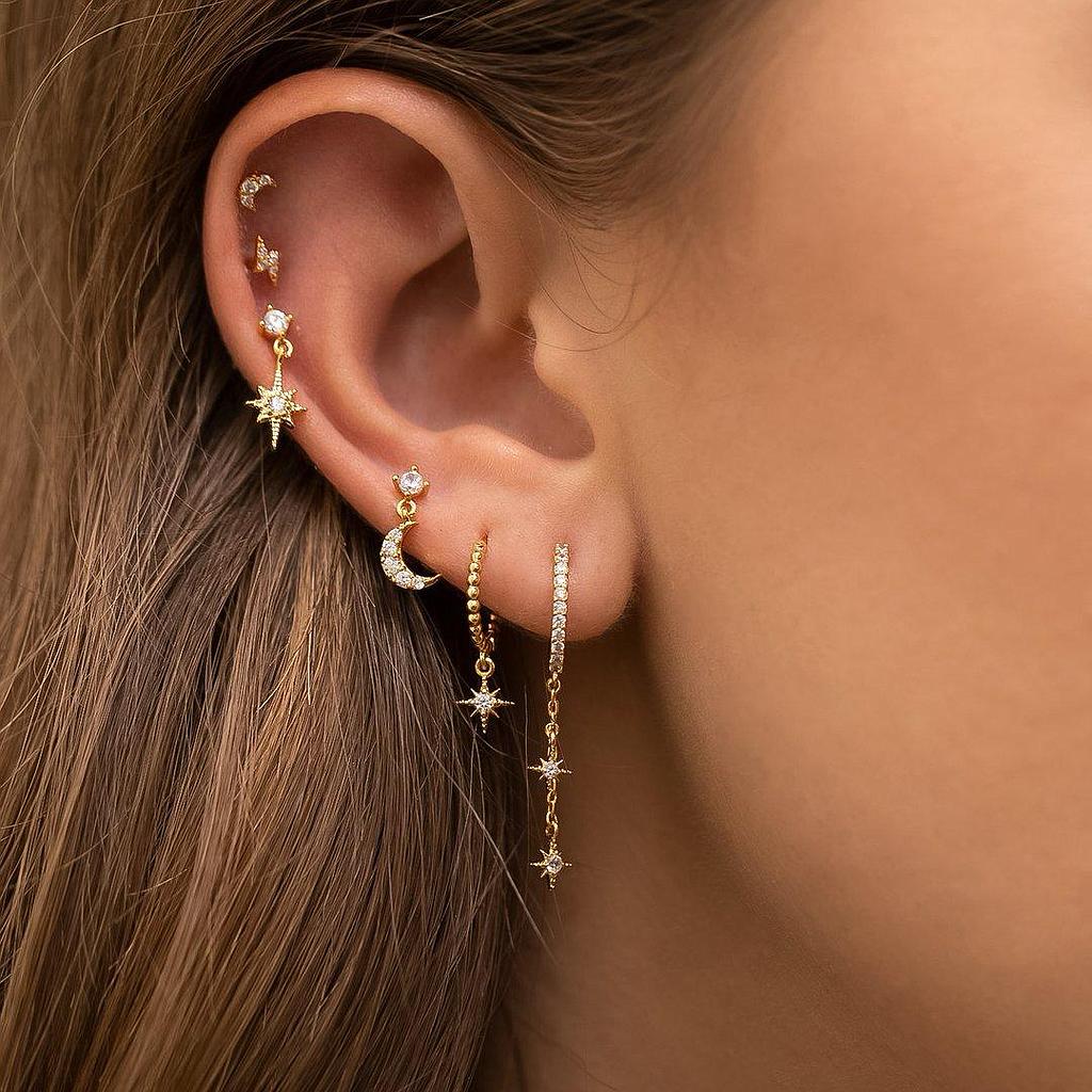 Piercing baño de oro