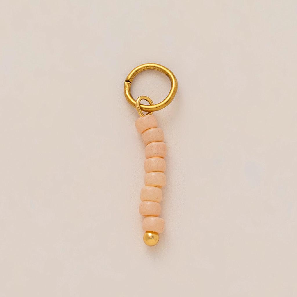 Charm de perlas rosa