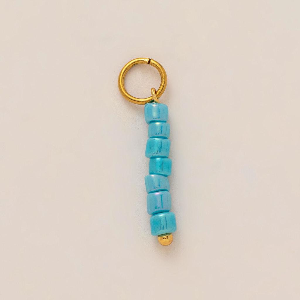 Charm de perlas turquesa