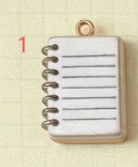 Charm hoja de cuaderno